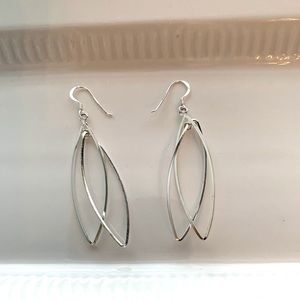 Silver dangle earrings